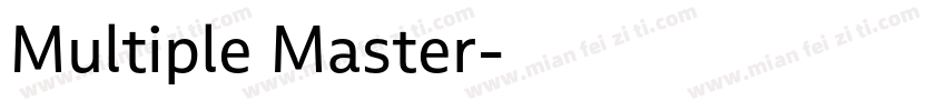 Multiple Master字体转换